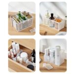 Plastic Storage Baskets – Space Allocator, Refrigerator Organizer Bins (10 Pcs Set) - Back View by Nari Haat, India...