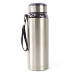 800ml Stainless Steel Water Bottle – Leak-Proof Thermos for Travel & Office - Sleeve Design by Nari Haat, Indian et...