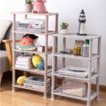 4 Layer Multifunctional Storage Shelf Organizer Narrow Storage Rack for Kitchen - Front View by Nari Haat, Indian eth...