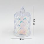 Festive Lighting for Any Occasion: 1 Pack LED Tealight Candles, Diwali - Fabric Detail by Nari Haat, Indian ethnic we...