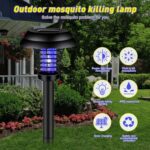 Medium Garden Solar Powered LED Mosquito Trap / Bug Zapper (1 Pc) - Fabric Detail by Nari Haat, Indian ethnic wear, w...