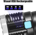 Rechargeable 4-LED Torch Light with 800 Lumens for Outdoor Use - Fabric Detail by Nari Haat, Indian ethnic wear, wome...