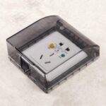 Weatherproof Outlet Cover Outdoor Plug Receptacle Protector for Bathroom Clear (1 pc) - Fabric Detail by Nari Haat, I...