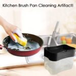 2 in 1 Soap Dispenser for Dishwasher Liquid Holder, Liquid Dispenser Through Pump (1 Pc) - Fabric Detail by Nari Haat...