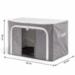 Foldable Steel Frame Clothes Storage Organizer Bag 60x43x32cm (Mix Color) - Neckline Detail by Nari Haat, Indian ethn...