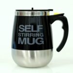 Self Stirring Mug With Lid used in  official places for serving drinks (1 Pc / 400 ML) - Back View by Nari Haat, Indi...