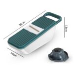 Multifunctional Vegetable Slicer Cutter – Onion & Potato Slicer with 6 Blades & Peeler - Full Detail by Nari Haat, ...