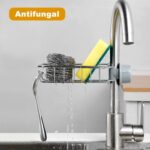 Soap, Sponge Holder, Stainless Steel Sink, Caddy Organizer (1 Pc) - Closeup Embroidery by Nari Haat, Indian ethnic we...