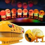 Emoji Shake Car Dashboard Doll Dance for Car interior Decoration With LED Light - Back View by Nari Haat, Indian ethn...