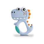 Silicone Dinosaur Teether for Baby (1 Pc / Mix Design & Color) - Back View by Nari Haat, Indian ethnic wear, women cl...