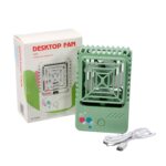 Mini Rechargeable Desktop Fan for Home & Office (USB, Handheld) - Neckline Detail by Nari Haat, Indian ethnic wear, w...