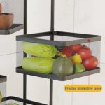 Metal High Quality Kitchen Trolley Kitchen Organizer Items and Kitchen Accessories Items for Kitchen Rack Square Desi...