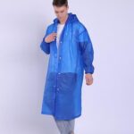 Adult Portable Rain Coat, Men & Women Outdoor Traveling Eva Material Raincoat - Fabric Detail by Nari Haat, Indian et...
