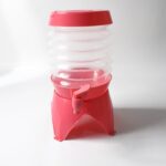 Collapsible Beverage Container with Tap Cold Drink Dispenser 3.5L Multicolor - Sleeve Design by Nari Haat, Indian eth...