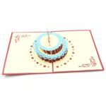 Unique 3D -Up Wishing Card (Birthday): 1 Pc - Back View by Nari Haat, Indian ethnic wear, women clothing, designer suit