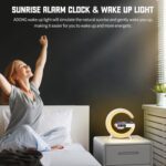 Smart Alarm Clock with G-Shape RGB Light Bluetooth Speaker, Wireless Charging (1 Pc) - Full Detail by Nari Haat, Indi...