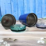 Stainless Steel Vacuum Insulated Mug with Lid, Tumbler (1 Pc / Mix Design & Color) - Full Detail by Nari Haat, Indian...