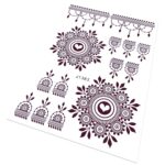Temporary Tattoos Tattoo Sticker Skin Tattoo Stickers (1 Sheet) - Sleeve Design by Nari Haat, Indian ethnic wear, wom...