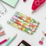 Fancy Rainbow Pencil Erasers for Kids – Set of 48 Cartoon Erasers - Neckline Detail by Nari Haat, Indian ethnic wea...