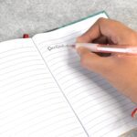 Lightweight Ball Point Pen, Smooth Writing Black Ball Pens (2 Pc Set) - Closeup Embroidery by Nari Haat, Indian ethni...