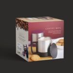 Stainless Steel Coffee/Tea Cup, Stainless Steel Lid Cover Hot Coffee/Tea Mug Hot Insulated Double Wall Stainless Stee...