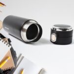 Stainless Steel Insulated Vacuum Bottle With Insulated Cap Lock (350ml) Approx - Neckline Detail by Nari Haat, Indian...