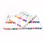 Fancy Art Markers, 24 Colours Double-ended Art (24 Pcs Set) - Sleeve Design by Nari Haat, Indian ethnic wear, women c...