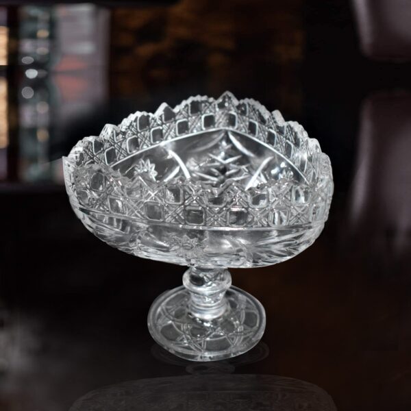 Crystal Touch Beautiful Decorative Designer Fruit Glass Bowl - Front View by Nari Haat, Indian ethnic wear, women clo...