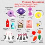 Kitchen Set Kids with Suitcase Role Play Cooking Toy for Girls & Boys (3+) - Closeup Embroidery by Nari Haat, Indian ...