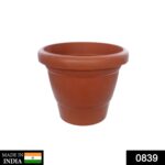 Garden Heavy Plastic Planter Pot / Gamla 6 inch (Brown, Pack of 1, Small) - With Dupatta by Nari Haat, Indian ethnic ...