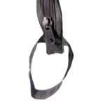 Portable Travel Hand Pouch / Shaving Kit Bag for Multipurpose Use (Black) - Back View by Nari Haat, Indian ethnic wea...