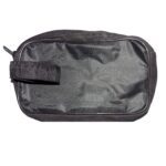 Portable Travel Hand Pouch / Shaving Kit Bag for Multipurpose Use (Black) - Neckline Detail by Nari Haat, Indian ethn...
