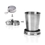 2 in 1 Camping Folding Cup with Keychain (1 Pc) - Full Detail by Nari Haat, Indian ethnic wear, women clothing, desig...