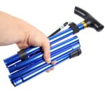 Foldable Walking Cane with LED Handle – Collapsible Mobility Stick - Fabric Detail by Nari Haat, Indian ethnic wear...