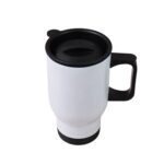 Stainless Steel Vacuum Insulated Mug with Lid, Tumbler (1 Pc / Mix Design & Color) - Back View by Nari Haat, Indian e...