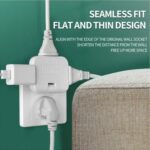 Wireless 3 in 1 Foldable Wall Plug Adapter / Socket / Converter (1 Pc) - Full Detail by Nari Haat, Indian ethnic wear...