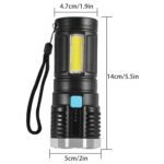 Rechargeable 4-LED Torch Light with 800 Lumens for Outdoor Use - Full Detail by Nari Haat, Indian ethnic wear, women ...