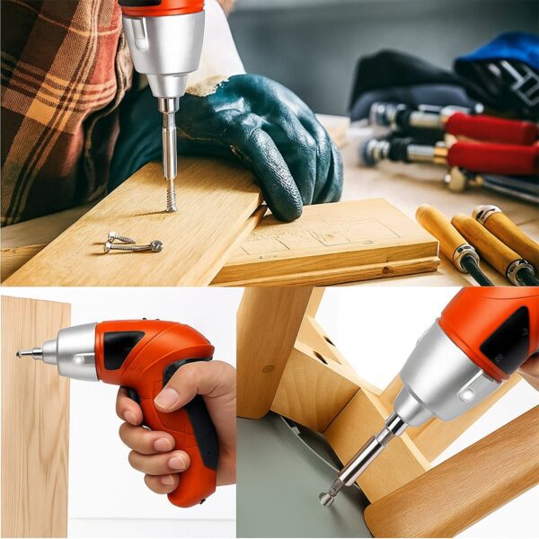 Portable Electric Screwdriver Set with 45 Bits (1 Set) - Front View by Nari Haat, Indian ethnic wear, women clothing,...