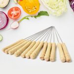 BBQ Tandoor Skewers Grill Sticks for Barbecue (Pack of 12) - Back View by Nari Haat, Indian ethnic wear, women clothi...