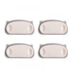 Pig Plug Wire Organizer Cable Holder Clips with Self-Adhesive Pad (4 Pcs Set) - Sleeve Design by Nari Haat, Indian et...