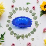 Silicone Diya Diwali Attractive Design Colourful Diya Combo, (Mix Design /1 Pc) - Neckline Detail by Nari Haat, India...