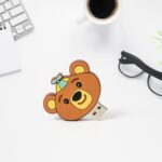 Portable Cartoon Silicone USB Pen Drive (15 GB Baby Rhymes Song / 1 Pc) - Back View by Nari Haat, Indian ethnic wear,...