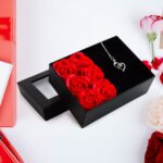 Rose Flower Gift Box, Handmade Eternal Rose I Love You Necklace, Valentine's Day - Full Detail by Nari Haat, Indian e...