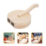 Small Wooden Dumpling Press Tool Tortilla Press Dough Dumpling (1 Pc) - Fabric Detail by Nari Haat, Indian ethnic wea...