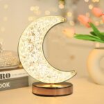 Moon Crystal Touch Table Lamp with 3 Color Dimmable USB Night Light - Full Detail by Nari Haat, Indian ethnic wear, w...