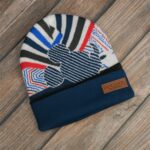 Cap for Winter Woolen Knitted Black Inside Fur Caps (1 Pc / Mix Design & Color) - Closeup Embroidery by Nari Haat, In...