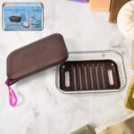 Bathroom & Travel Plastic Soap Box with Lid ,Sabudani (1 Pc) - Front View by Nari Haat, Indian ethnic wear, women clo...