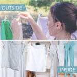 Clothesline Portable Travel Clothesline Adjustable with 2 Plastic Hooks (10 M Approx / 1 Pc) - Closeup Embroidery by ...