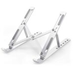 Metal Portable Laptop Stand – 6-Angle Adjustable Riser for Laptops, Phones & Tablets - Neckline Detail by Nari Haat...