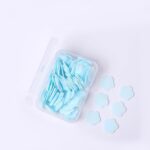 Mini Portable Travel Soap Paper Sheets Flower Shape (100 Pcs Set Approx / Mix Color) - Fabric Detail by Nari Haat, In...